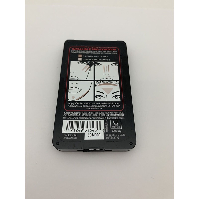 L'Oréal L'OREAL INFALLIBLE PRO-CONTOUR Contour & Highlight Palette No.815 Deep