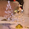 LED Christmas Tree Lamp Battery Powered Spiral Christmas Tree Table