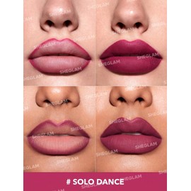 SHEGLAM Lip Liner Creamy Matte Pencil High Pigment Not Easy to Fade Silky Smooth Matte Contour Tint Lip Makeup-Solo Dance