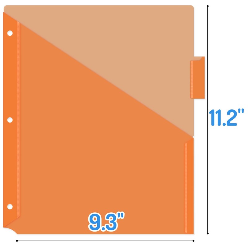 Forvencer 5 Count Dividers with Pockets, 5 Tab Dividers for