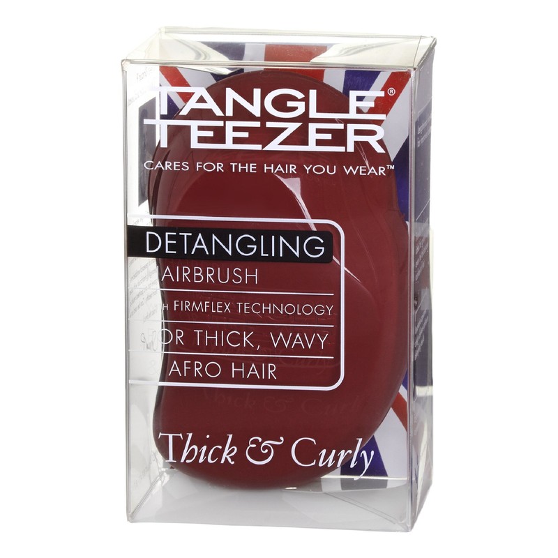 Tangle Teezer Thick and Curly Detangling Hairbrush Dark Red