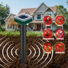12 Pcs Tirgo Mole Repellent Solar Powered for Lawns Snake