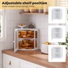 Furshus Corner Bread Box for Kitchen Countertop,Bread Storage for Homemade