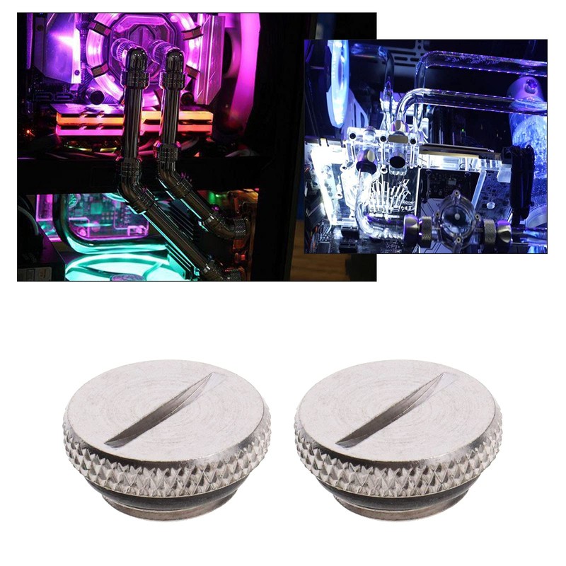 EMSea 4X G1/4 Water Cooling Adapter Water Stop Plug for