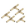 A ABSOPRO Brass Barb Hose Fitting 1/4" 6mm ID Tee