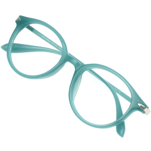 Blue Light Blocking Glasses, Anti Eyestrain, Computer Reading/Gaming/TV Glasses for Women, Anti UV, Anti Glare(Blue,+1.25 Magnification)
