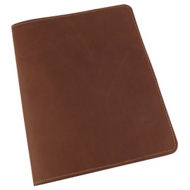 Refillable Leather Composition Notebook by Rustic Ridge - Leather Notebook Cover - Composition Book Cover (Dark Brown)