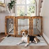 HOOBRO Indoor Dog Gate with Support Feet, Freestanding Pet Gate