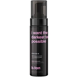 B.TAN - Espuma Autobronceadora Express - Want The Darkest Tan Possible – Mousse Bronceador 200 ml (6.7 oz) – Bronceado Oscuro en 1 Hora – Fórmula Vegana y Cruelty Free