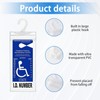 Dickno Handicap Placard Holder, 11.6" x 5" Ultra Transparent Disabled