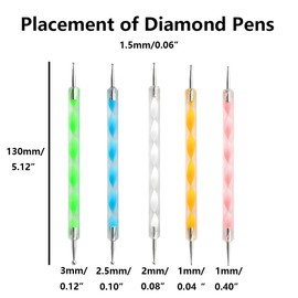 SagaSave Mandala Art Dotting Tools, 19 Pieces Mandala Ball Stylus Dotting Tools with Paint Tray, Different Size Painting Tools for DIY Stone Drawing Drafting Art