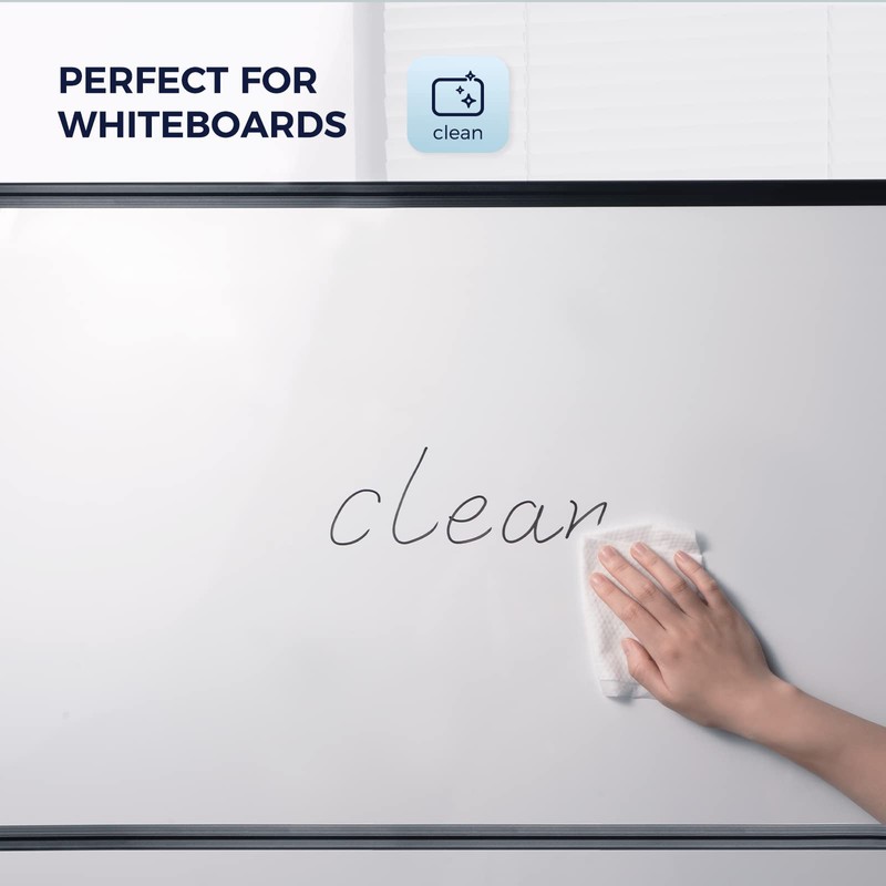 LOUKIN Dry Erase Wipes, Whiteboard Cleaning Wipes, Non-Toxic Cleaning Wipes