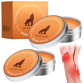 Therawolf Neuro Balm, Therawolf Nerve Relief Balm, Joint & Muscle Soothing Cream, Herbal Body Cooling Soothing Ointment, Daily Joint & Muscle Care, for Daily Relaxed and Comfortable 2 Pieces, 50 g