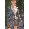 SHU-SHI Womens Kimono Cardigan Sheer Loose Open Front Short Beach