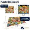 White Mountain 1000 Piece Puzzle Fun Collage Jigsaw Puzzles Gift