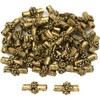 15g Bali Rope Tube Bead Antq Gold Plate 9.5mm Approx
