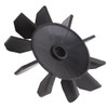 SagaSave Plastic Motor Fan Blade, Black Large Air Compressor Fan
