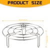 Lotsdonxia Round Air Fryer Rack - Stainless Steel Multi-Purpose Cooking