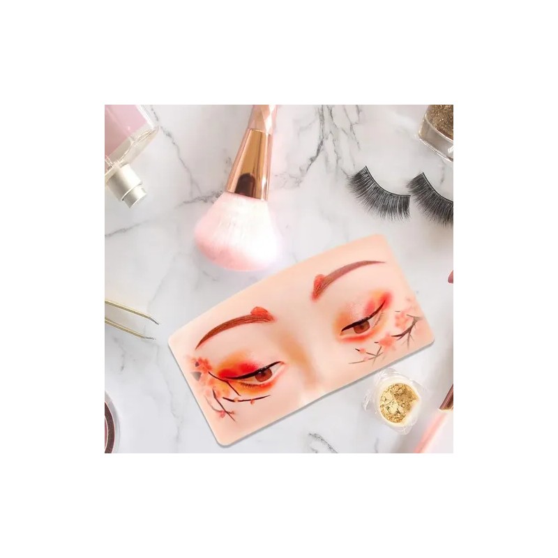 Tabla Mascarilla Práctica Maquillaje Silicona Modelo Ojos F