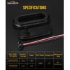 Partsam 6x Oval LED Trailer Tail Lights 10LEDs 6 Inch