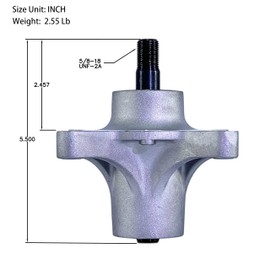 B TSB BEARINGS Spindle Assembly for Toro 117-7267 &117-7439,117-7268, SS5000 SS4200 4235 4260, Timecutter 121-0751, for Stens 285-923 Lawn Mower Spindle Replacement