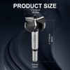 Mollom (36.5mm|1-7/16") Triple Flute Forstner Drill Bit for Woodworking with
