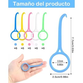 30 Piezas Retenedores Dentales, Alineadores Dentales, Herramientas de Mantenimiento para Aparatos Dentales, Diseño Ergonómico, Material Plástico, Varios Colores, Uso Doméstico y Profesional