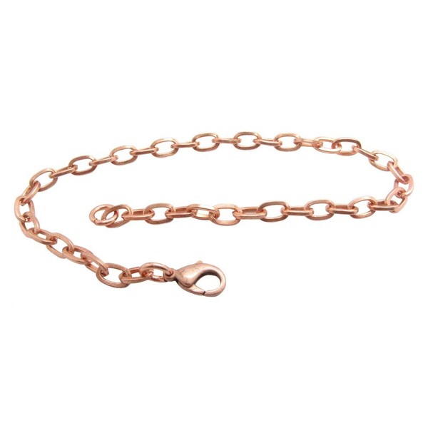 11 Inch Solid Copper Anklet CA701G-11AP - 3/16 of an