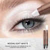 Pearl White Eyeshadow Stick, Metallic Highlight Pencil Crayon Brighten Pen