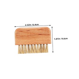 KESYOO 2pcs Mani Tool Nail Cleaning Brush Hand Nail Scrub Brush Grip Nail Brush Nail Scrubber Brush Wood Nail Brush Baby Nail Brush Wood Khaki