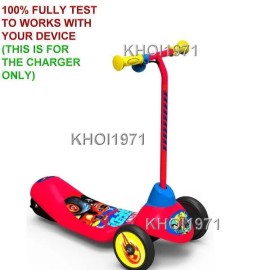 KHOI1971 charger AC adapter for Pulse Blaze Monster Machines Safe Start 3-Wheel scooter