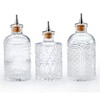 Barfly Bitters Bottle Set of 3 - M37186/M37187/M37188, Glass, 6.8