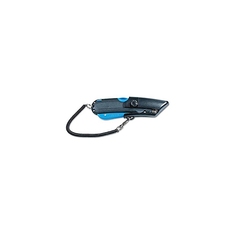 Garvey 091524 Safety Cutter with Holster, Black/Blue