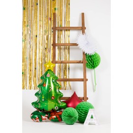 Folat 18895 Party Curtain Star Gold