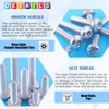 Glarks 111Pcs M5 x 8mm 10mm 12mm 16mm 20mm 25mm