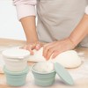 Canumer 4PCS Pizza Dough Proofing Box - Mini Stackable Silicone