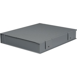 Adorama Archival Plastic Storage Binder Box with 3 'O'-Rings, Color: Grey