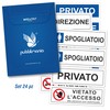 Pubblimania Set of 24 Stickers for Offices and Shops with