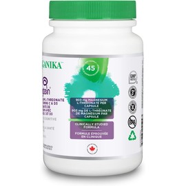 Organika Magtein - Magnesium L-Threonate with Vitamin C and D3 - Supports Cognitive Function, Clinically Studied, 900mg of Magnesium - 90vcaps