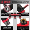 FANJELO 3 Way Hose Splitter, Heavy Duty Garden Water Hose