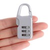 Mini Dial Combination Lock for Lockers Silver 1P 5ea
