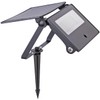 Luminea LED Außenleuchten Solar: 2er-Set Solar-LED-Gartenstrahler, PIR-Sensor, 1.300 lm, 2x