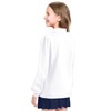 KEREDA Long Sleeve Uniform Shirts for Girls Cotton School Polo