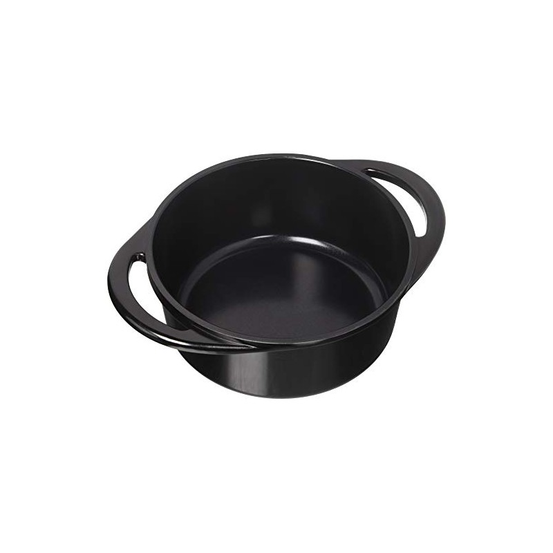 CorVex Stock Pot with Lid, Large, Black