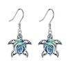 JERWLI Turtle Dangle earrings Earrings 925 Sterling Silver Abalone Shell
