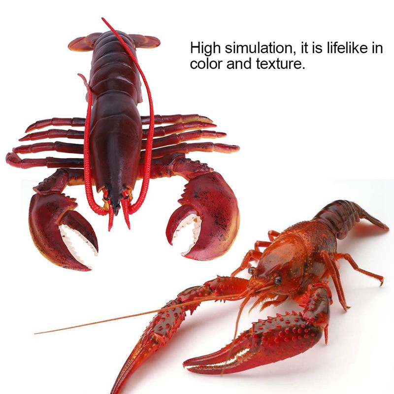 Plastic Lobster Model Simulation Seafood Restaurant Prop Model Decoration (23cm)