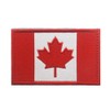 2Pcs Canada Flag Morale Embroidered Patches Fastener Tactical Military Applique