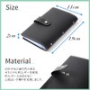 VOLAN Leather Card Case Large Capacity 96 Cards Storage Credit