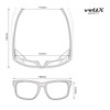 voltX 'CRYSTAL' Safety Readers Magnified Reading Safety Glasses