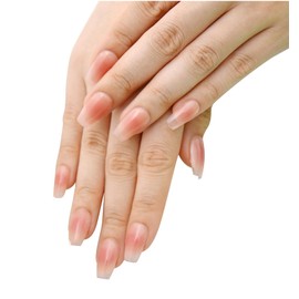 Herbeluemily HM-0187-R13-A-L-L Nail Tip, False False Nail, False Nail, False Nail, False Nail, Cute, Easy, Easy Self Nail, A, Nude Pink, Long, L